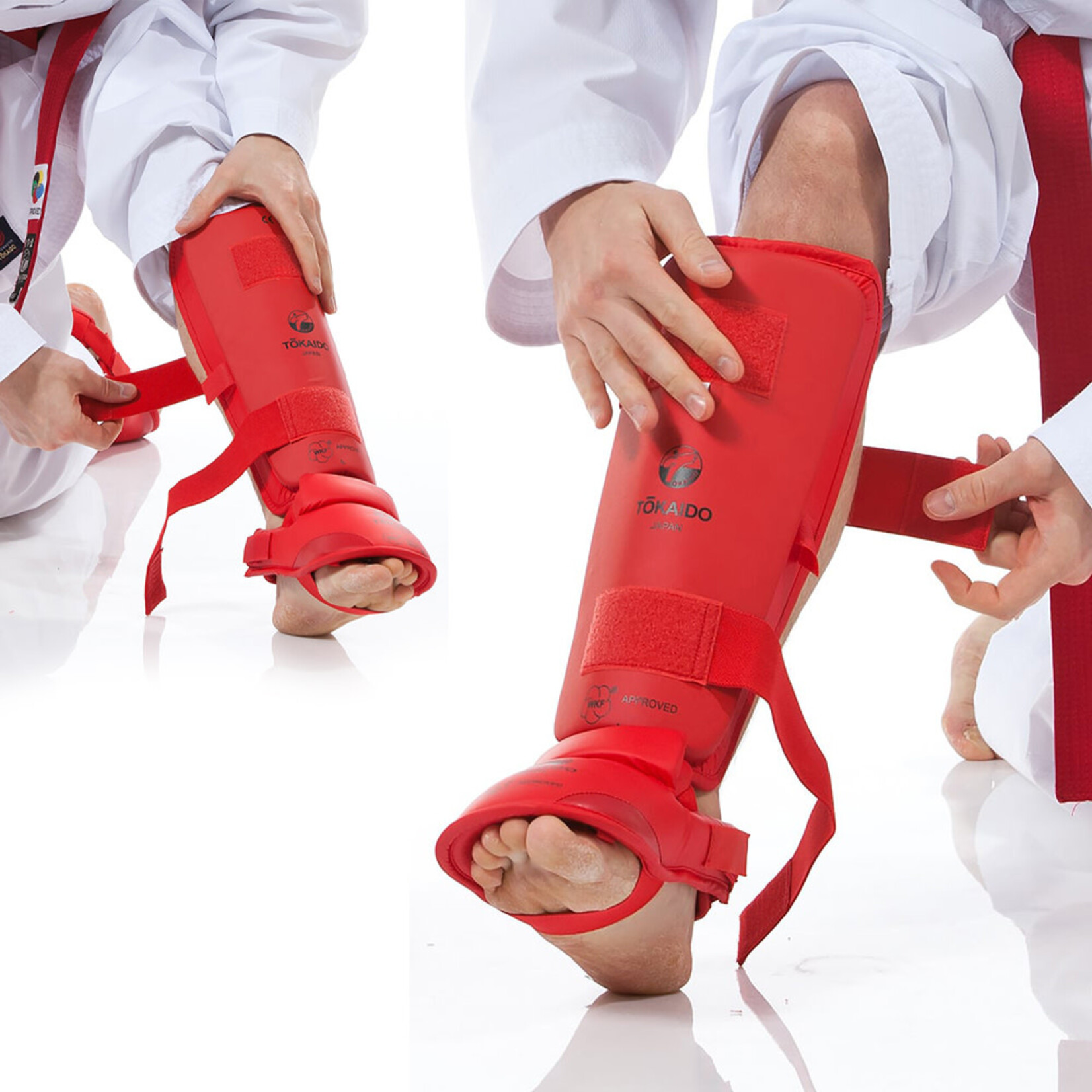 Tokaido Tokaido Shin Guards Red WKF approved
