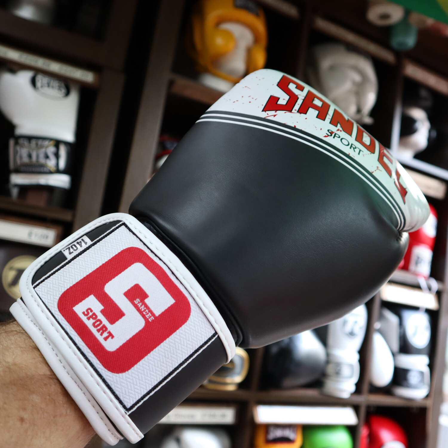 Sandee Boxing Gloves Sport Black Enso Martial Arts Shop Bristol