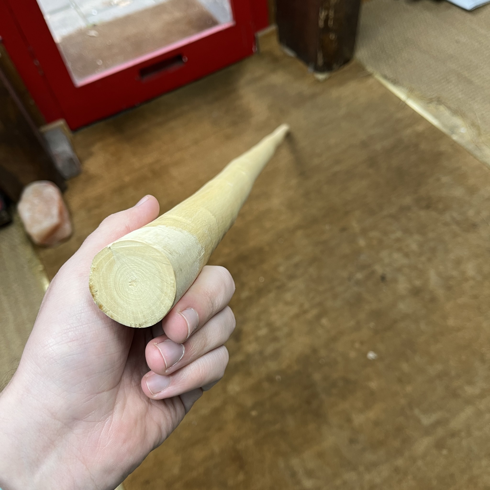 Heavyweight White Wax Wood Kung Fu staff Enso Martial Arts Shop Bristol