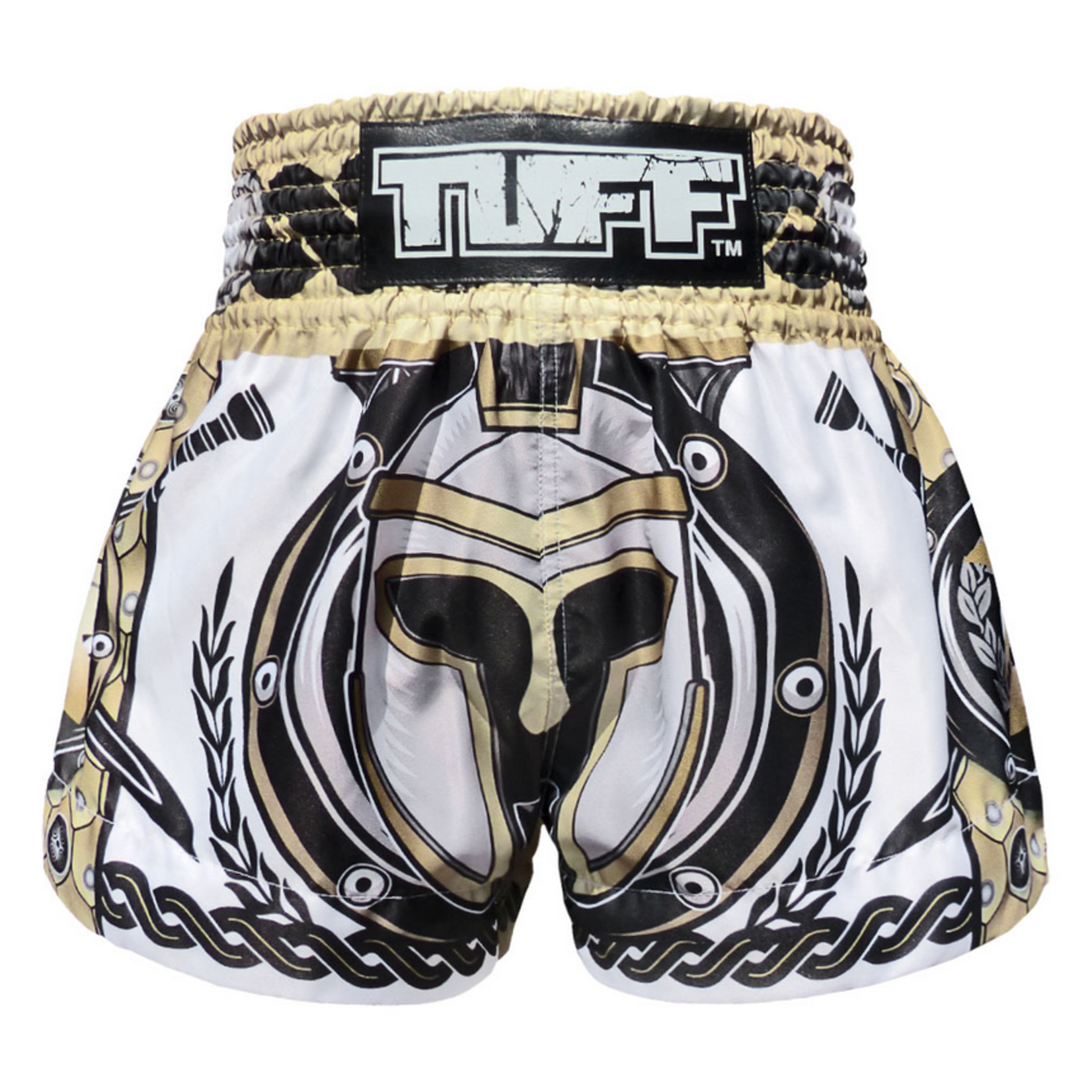 TUFF TUFF Thai Shorts Golden Gladiator in White