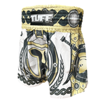 TUFF TUFF Thai Shorts Golden Gladiator in White