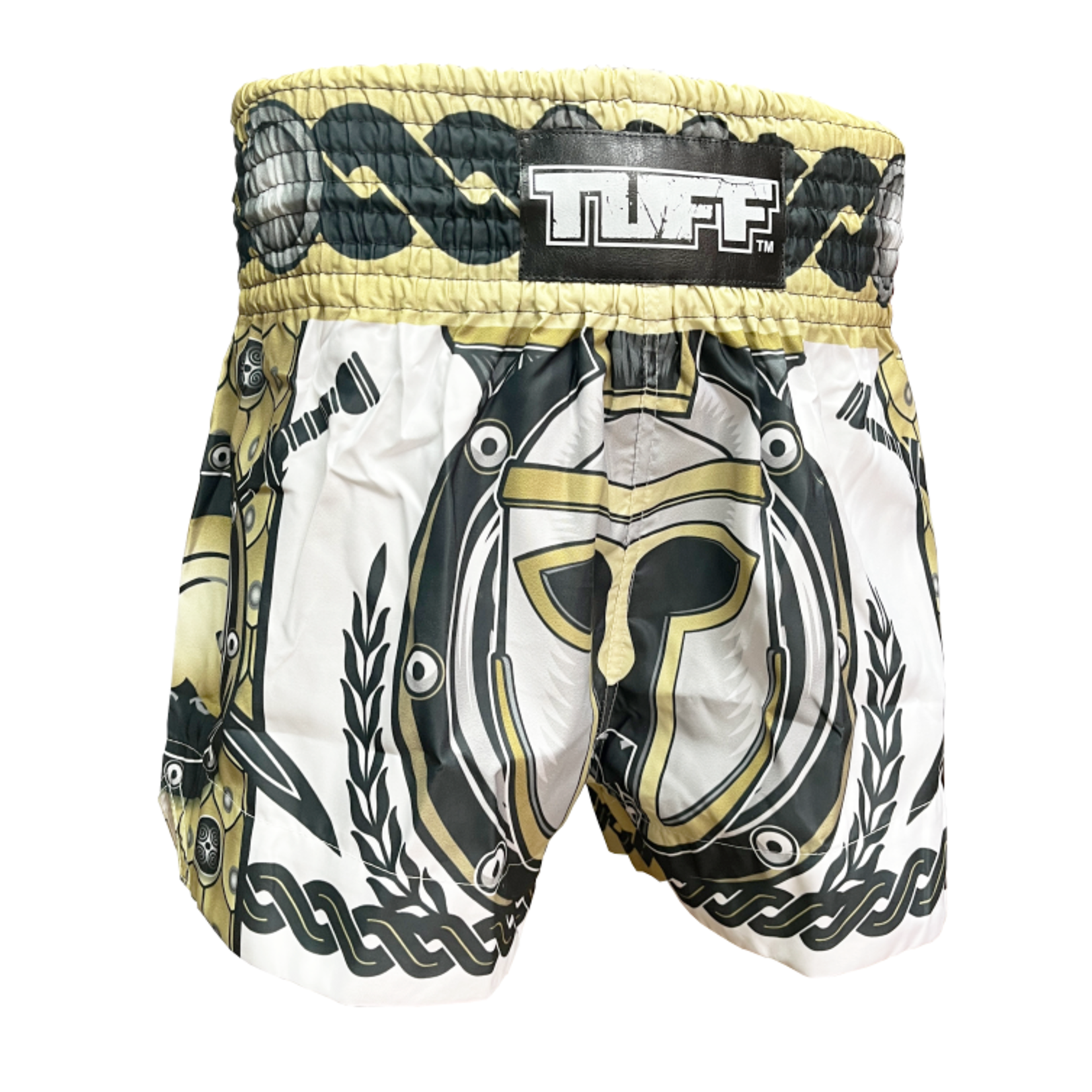 TUFF TUFF Thai Shorts Golden Gladiator in White