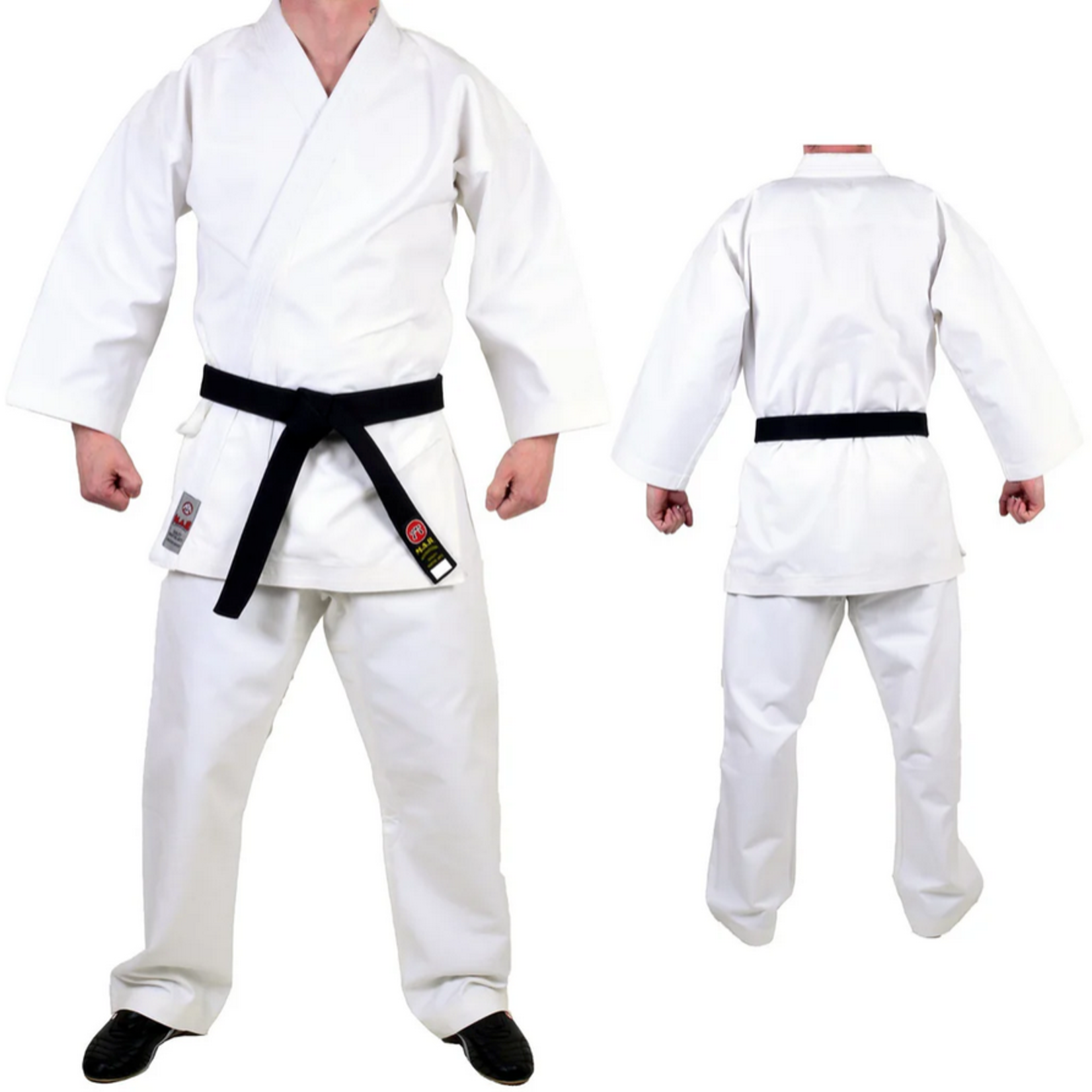 White Karate Competition 13oz Uniform - European Style 5/180