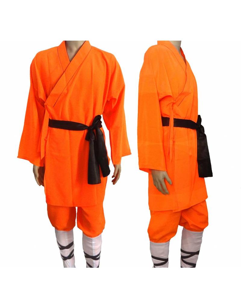 Orange Shaolin Robes worn by the Shaolin Temple Monks in China Enso