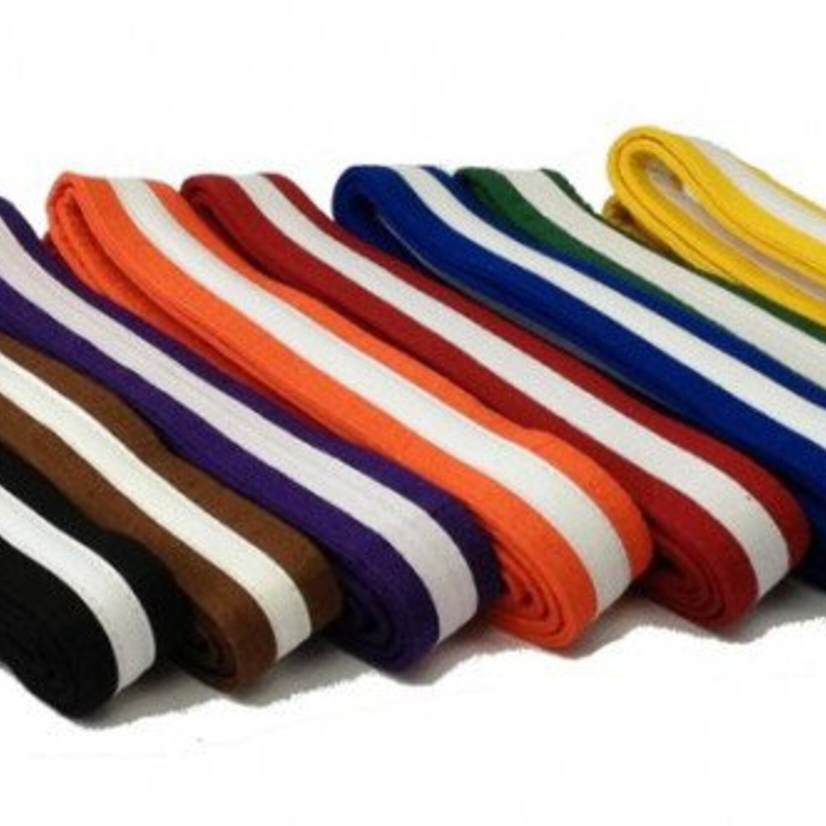 White Stripe Belt