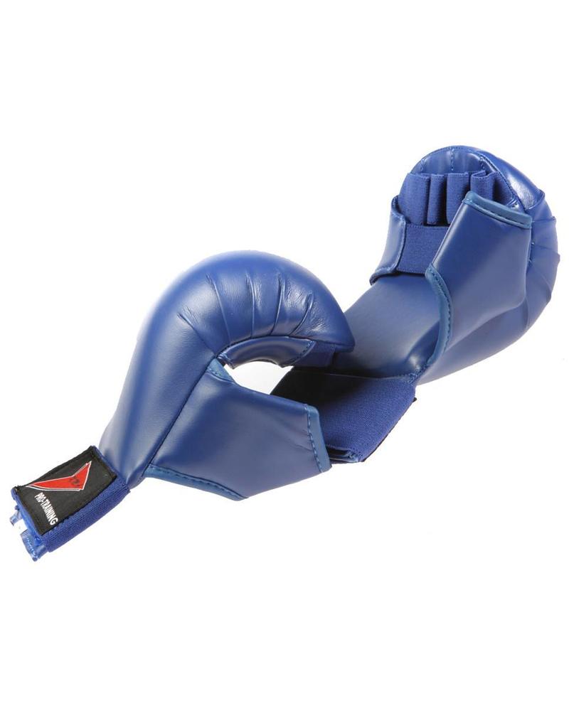 Blue Karate Gloves for sparring and competition fighting Enso Martial