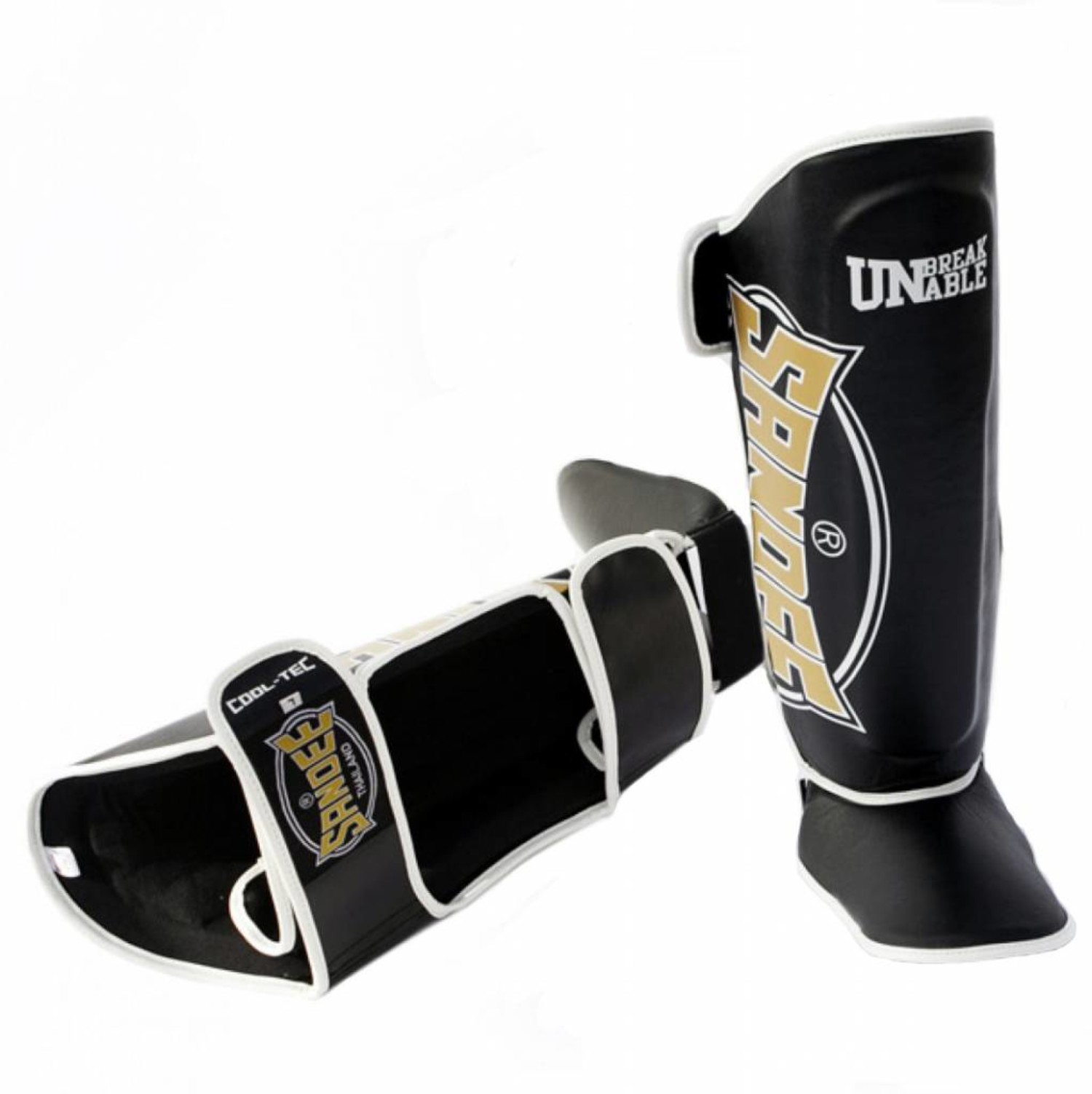 Sandee Shin Guards the Cool Tec Series in Black & Gold Enso Martial Arts Shop Bristol