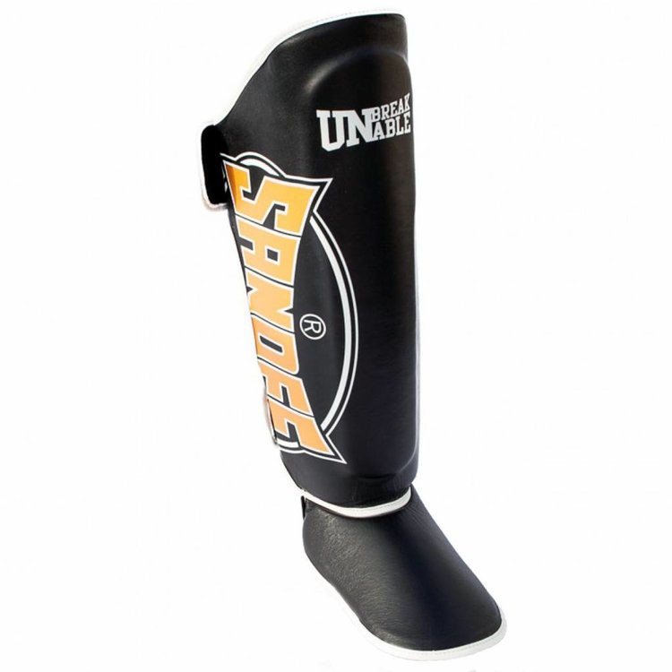 Sandee Shin Guards the Cool Tec Series in Black & Gold Enso Martial Arts Shop Bristol
