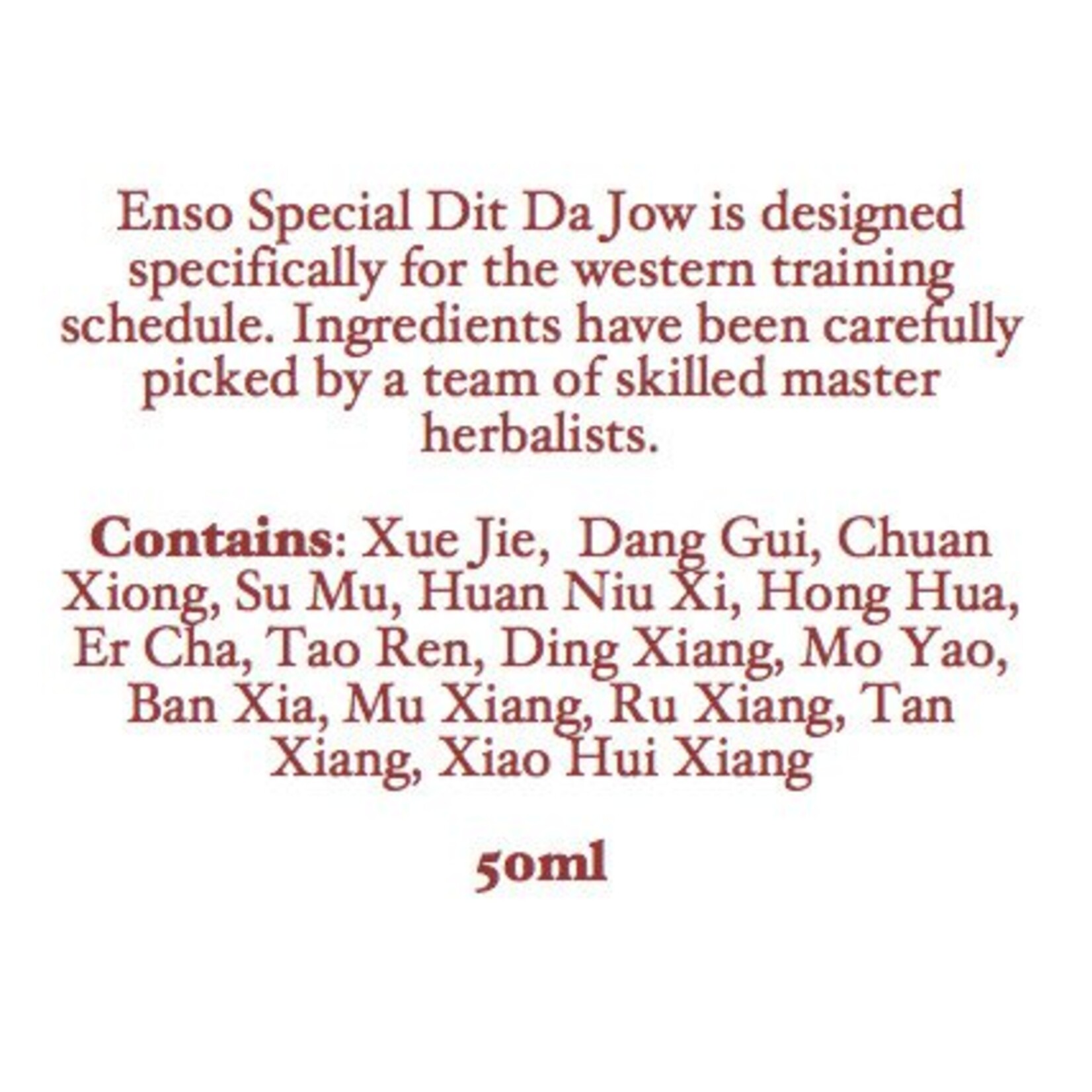 Enso Martial Arts Shop Dit Da Jow Liniment
