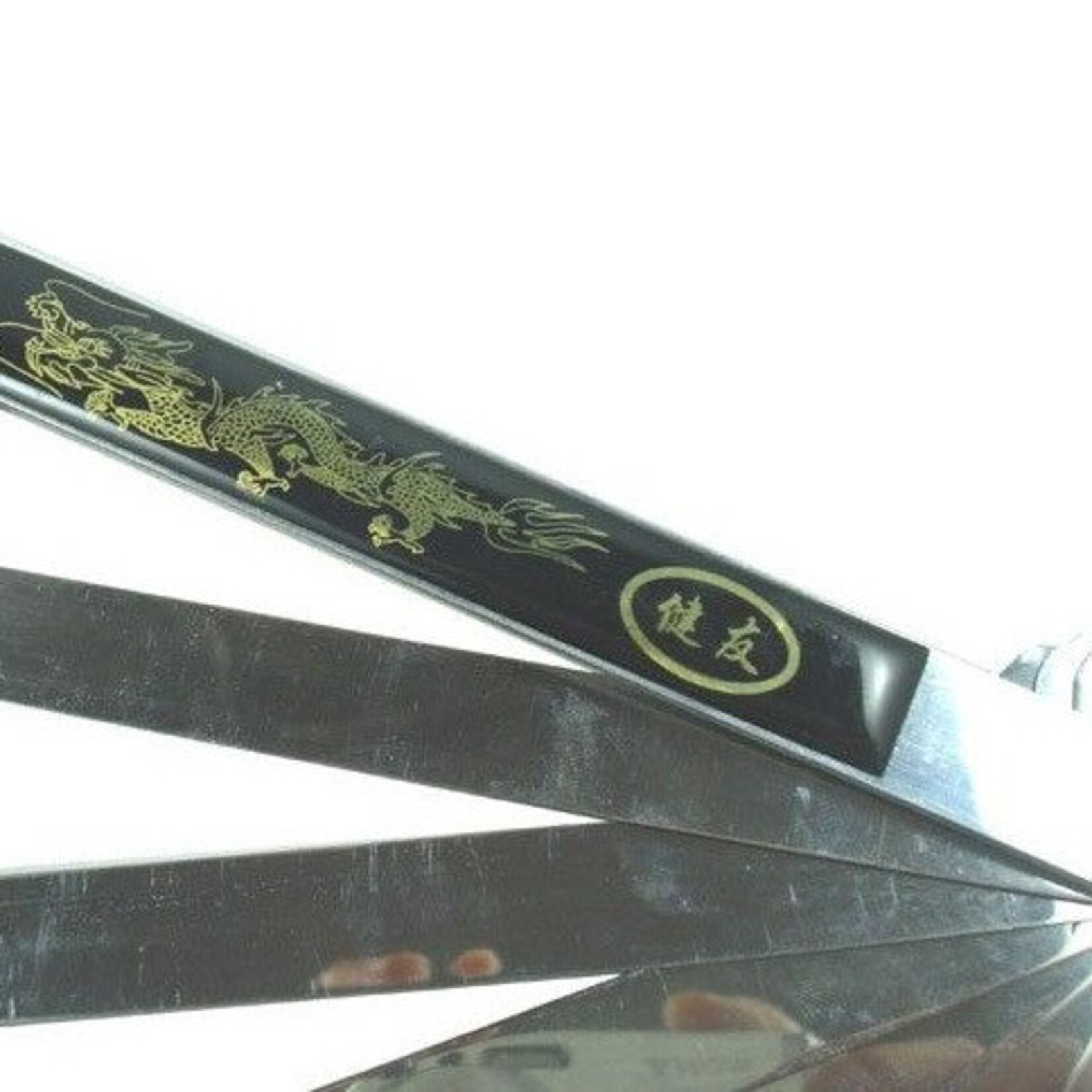 Enso Martial Arts Shop Black Metal Tai Chi Fan