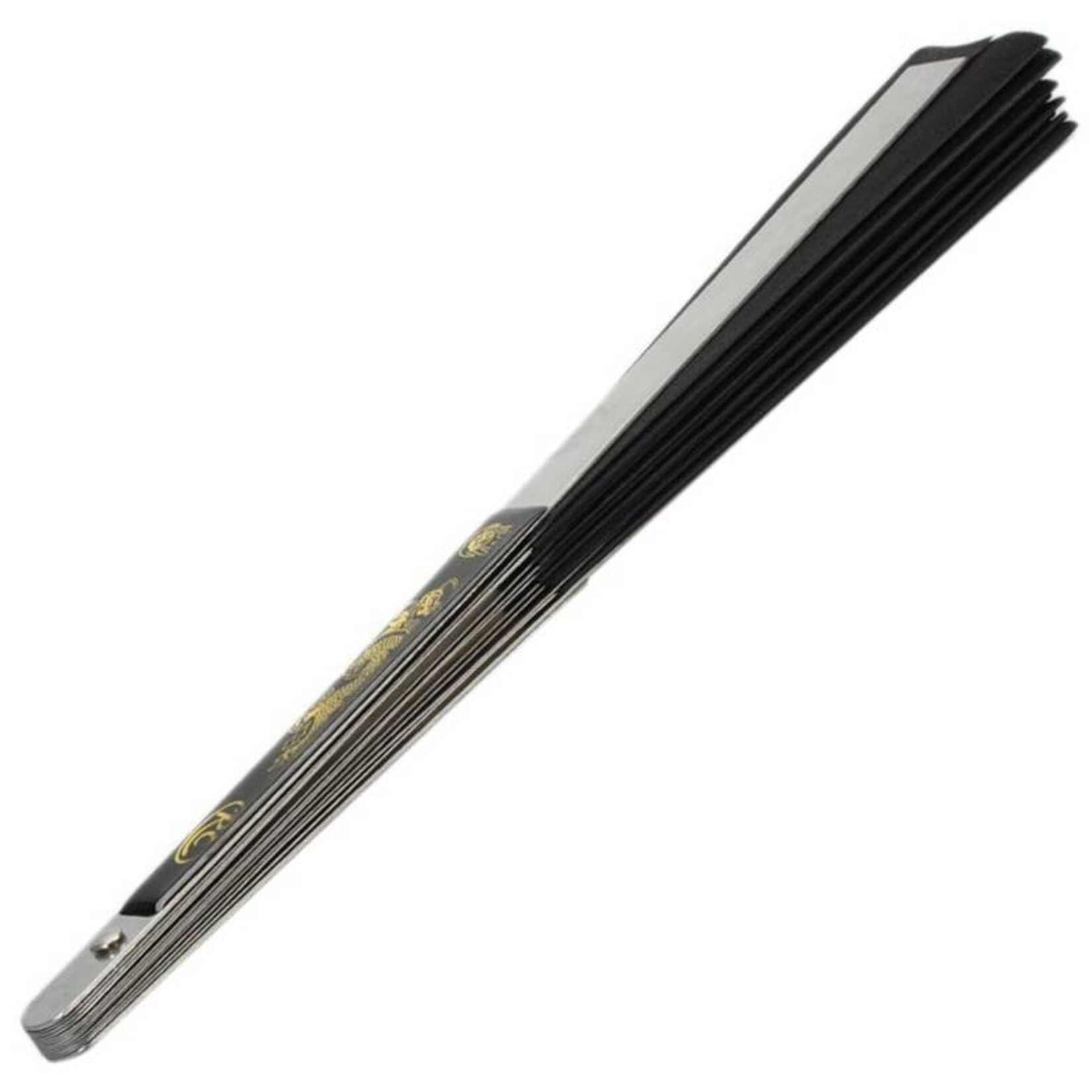 Enso Martial Arts Shop Black Metal Tai Chi Fan
