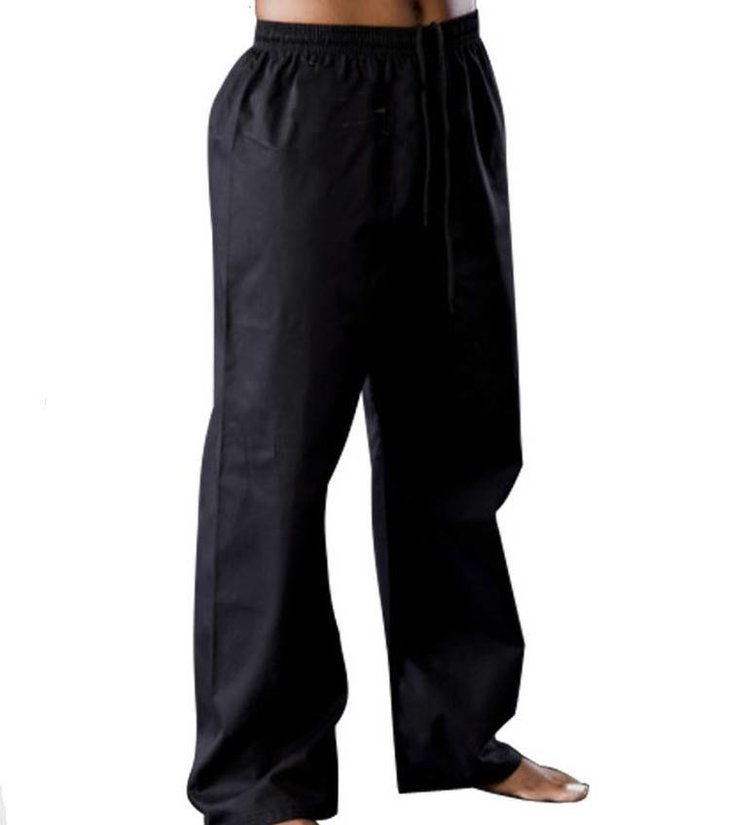 Black Karate Trousers are great for training Martial Arts Enso