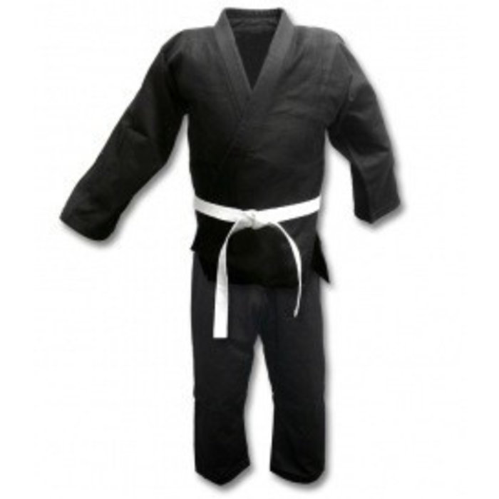black karate suit