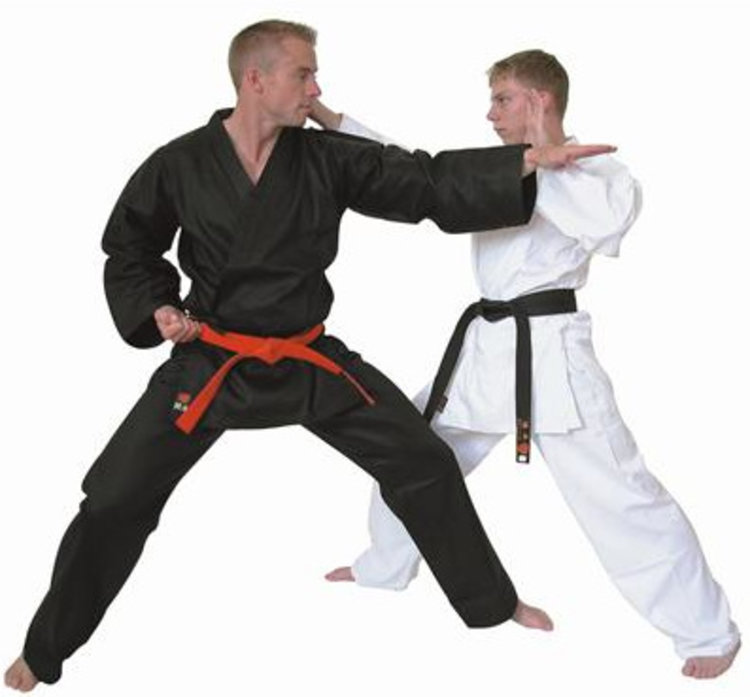 Black Karate Gi for sale for Ninjutsu and Karate schools Enso Martial