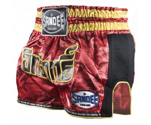 Sandee Thai Shorts The Supernatural Series In Red Gold Enso Martial Arts Shop Bristol