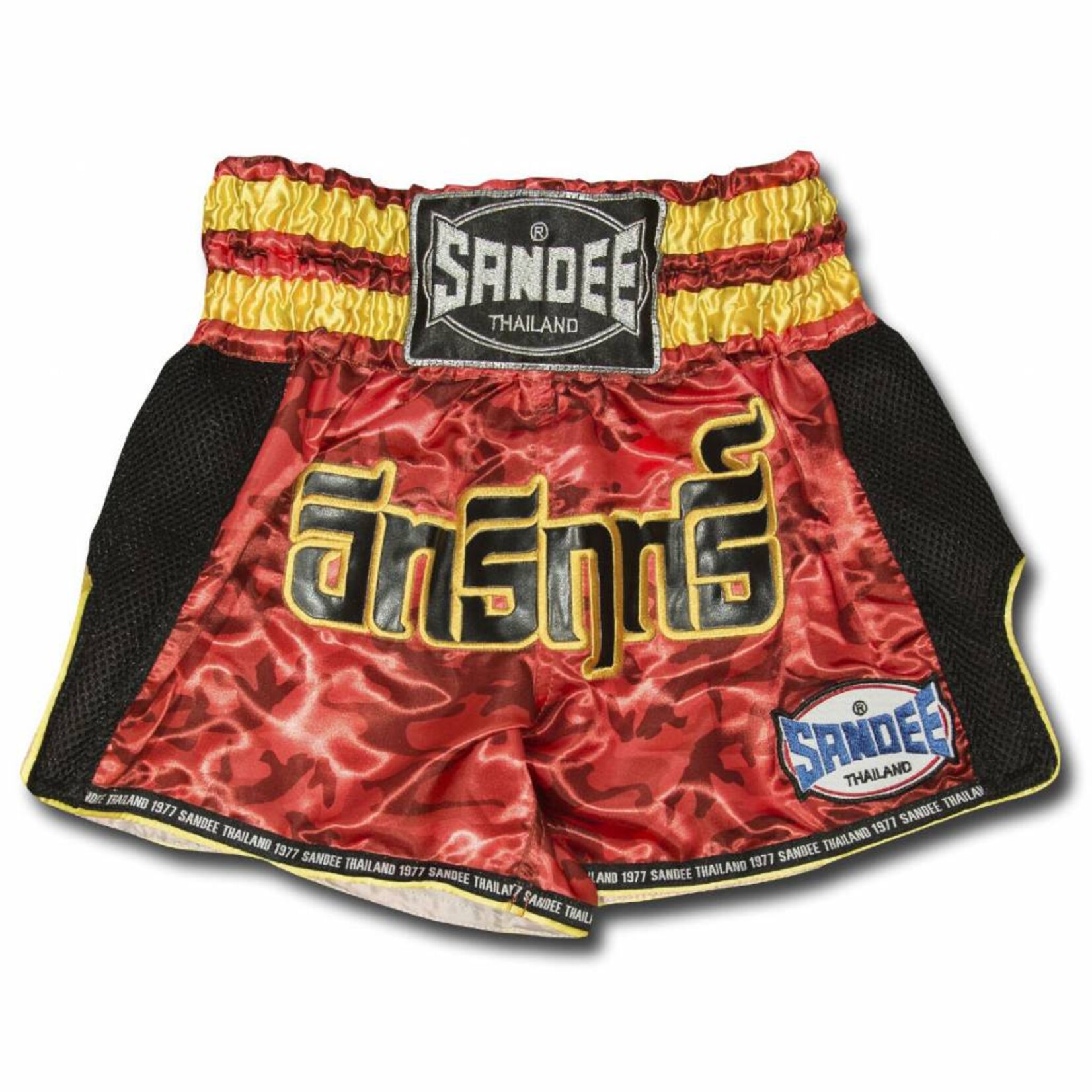 Sandee Sandee Thai Shorts Supernatural Red & Gold