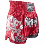 Sandee Sandee Thai Shorts Unbreakable Red & Silver