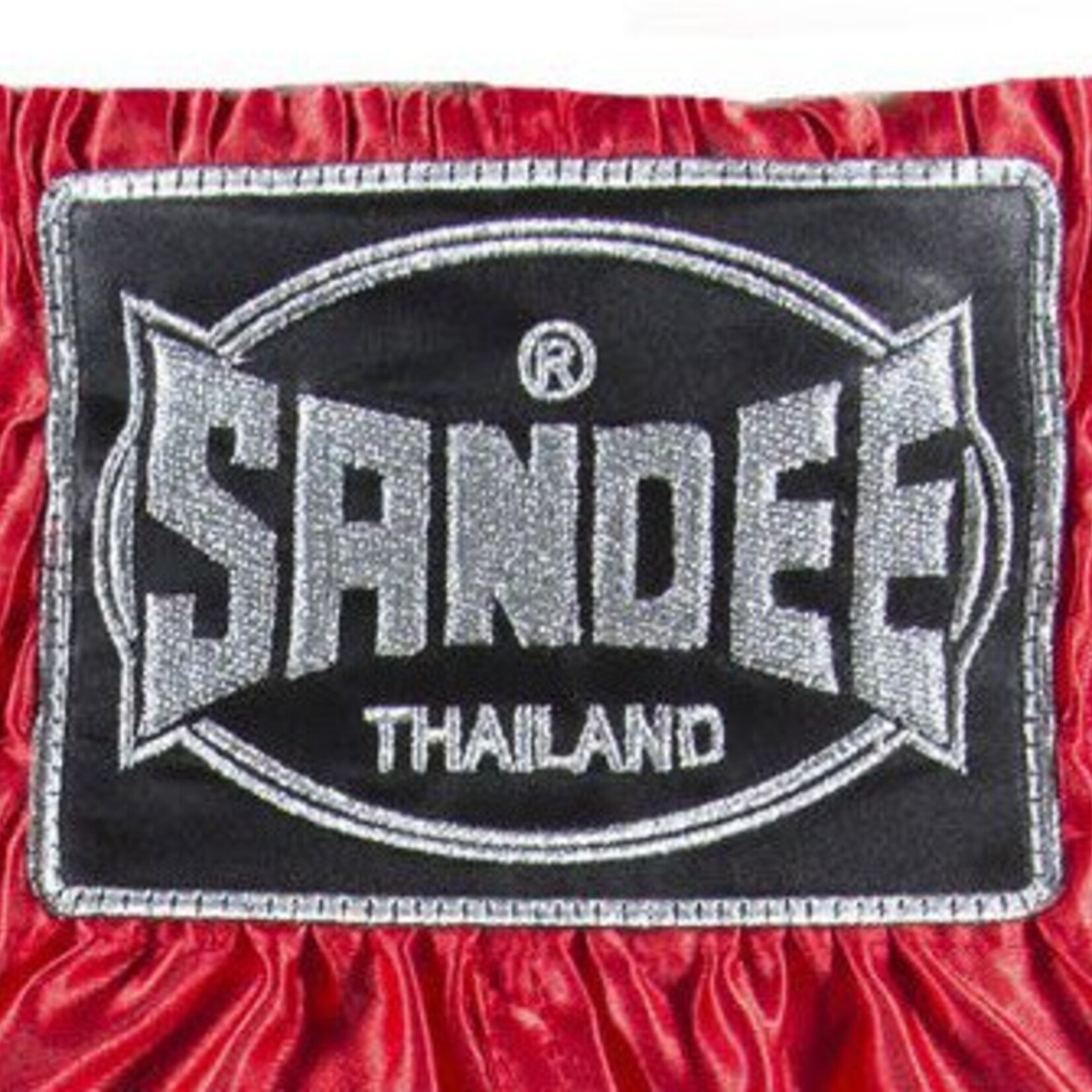 Sandee Sandee Thai Shorts Unbreakable Red & Silver