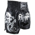 Sandee Sandee Thai Shorts Unbreakable Black & Silver