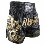 Sandee Sandee Thai Shorts Unbreakable Black & Gold