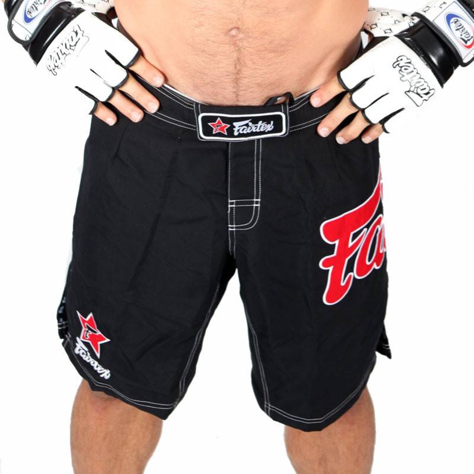 Fairtex Fairtex MMA Shorts Black with Red Logo