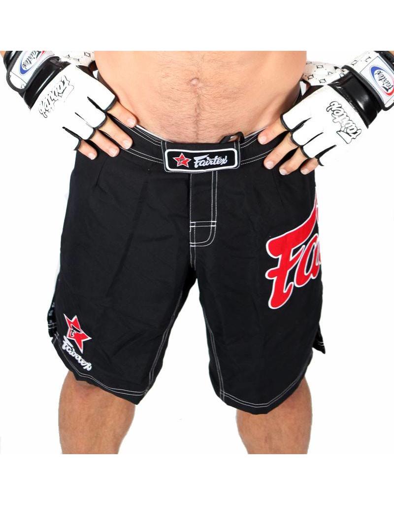 Fairtex Fairtex MMA Shorts Black with Red Logo