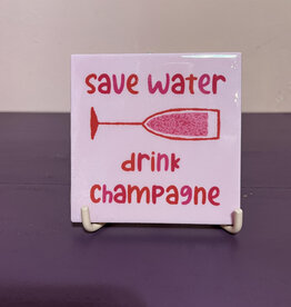 Save water drink champagne