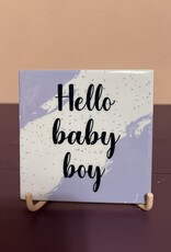 Tegeltje ''Hello baby boy''