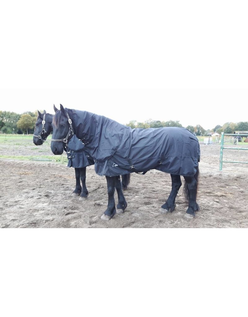 LuBa Paardendekens, Extreme® Regendeken 150gr - 0gr Turnout 1680D COMBO/Afneembare hals
