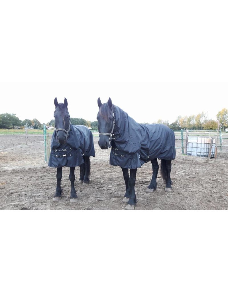 LuBa Paardendekens, Extreme® Regendeken 150gr - 0gr Turnout 1680D COMBO/Afneembare hals