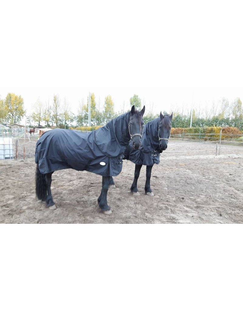 LuBa Paardendekens, Extreme® Regendeken 150gr - 0gr Turnout 1680D COMBO/Afneembare hals