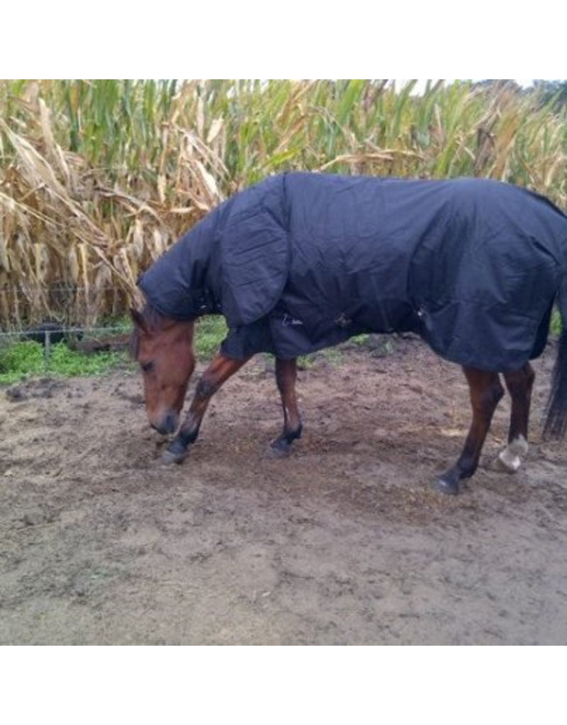 LuBa Paardendekens, Extreme® Regendeken 150gr - 0gr Turnout 1680D COMBO/Afneembare hals