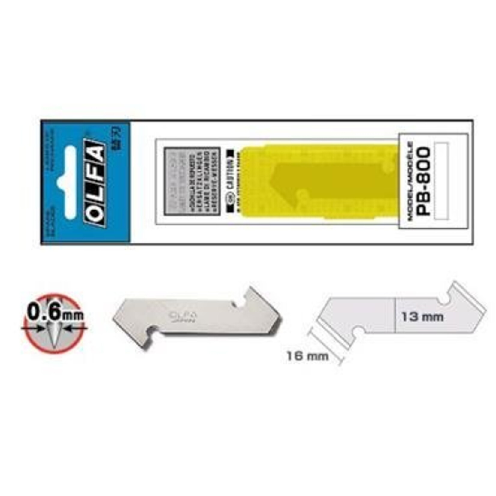 OLFA®  120-PB-800 Kunststoff-/Laminatklingen, 3er Pack