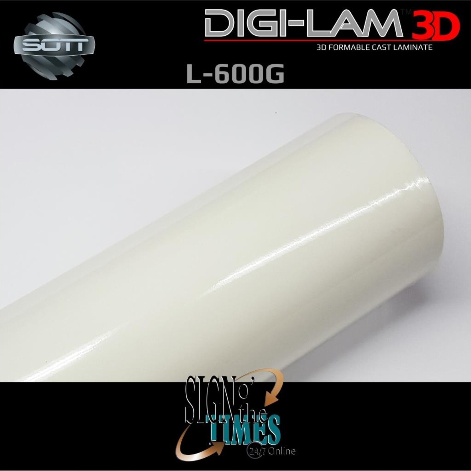SOTT® L-600G DIGI-LAM™3D Glanz Laminat Gegossen 152 cm