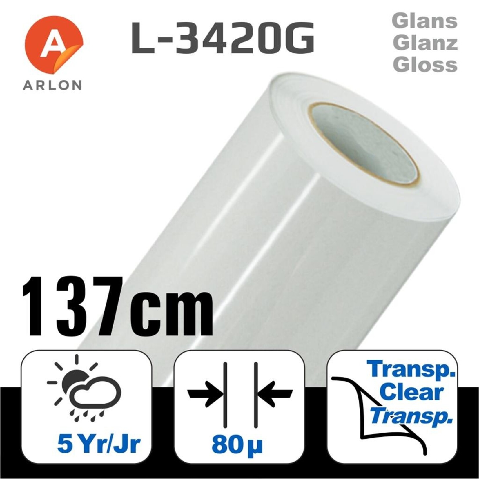Arlon L-3420 Glanz Laminat Polymer -137 cm