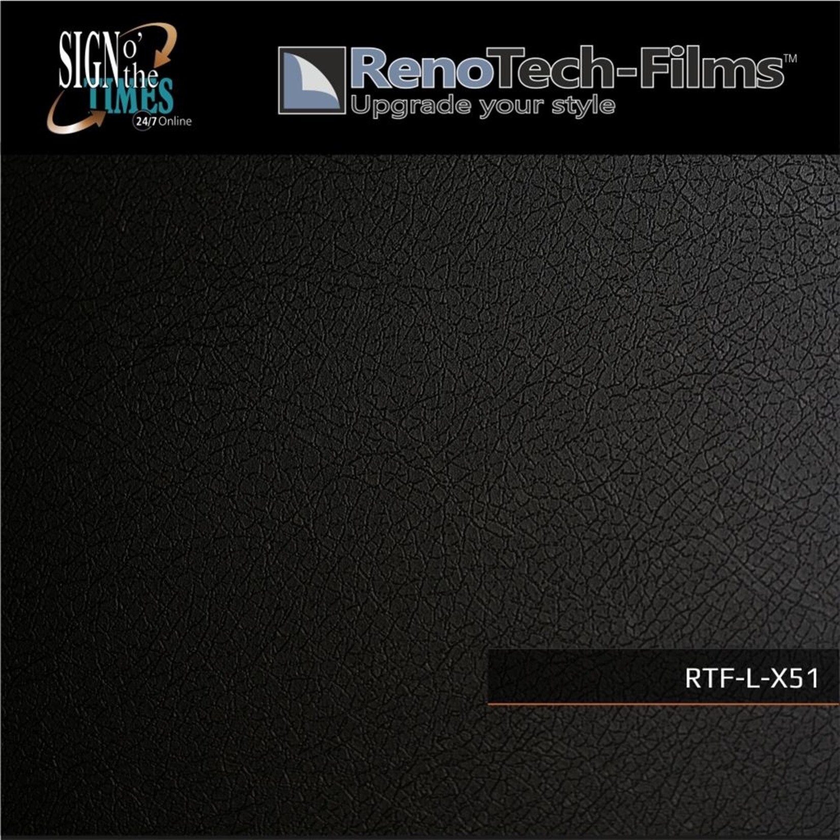 Renotech RTF-L-X51-122 Schwarzes Leder