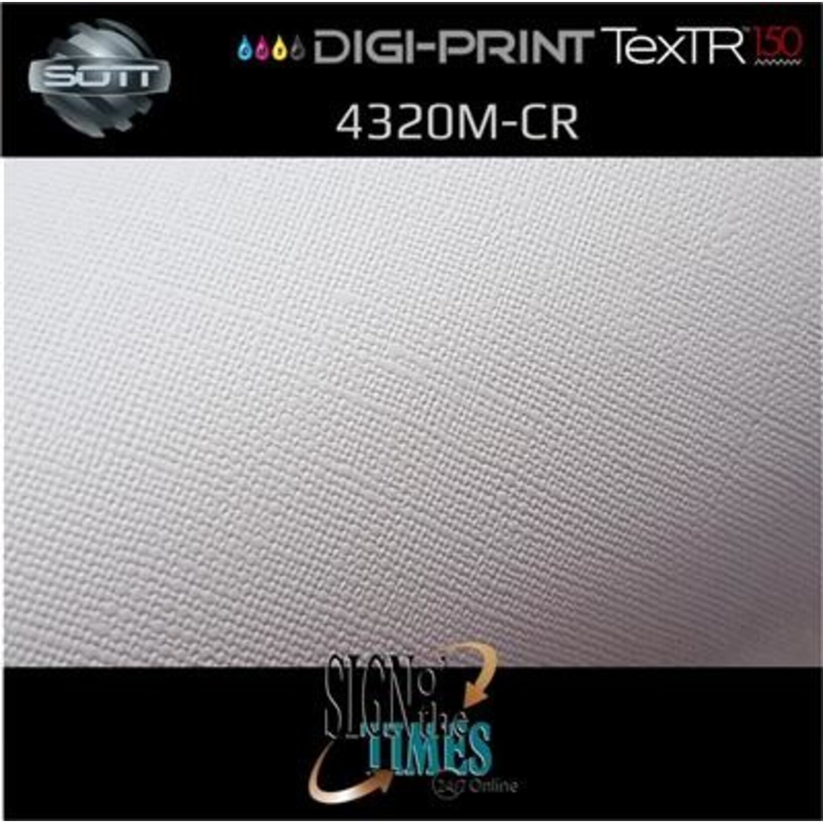 SOTT® DP-4320M-CR-137 DigiPrint TexTR150™ Canvas Wall-Folie Matt Weiß