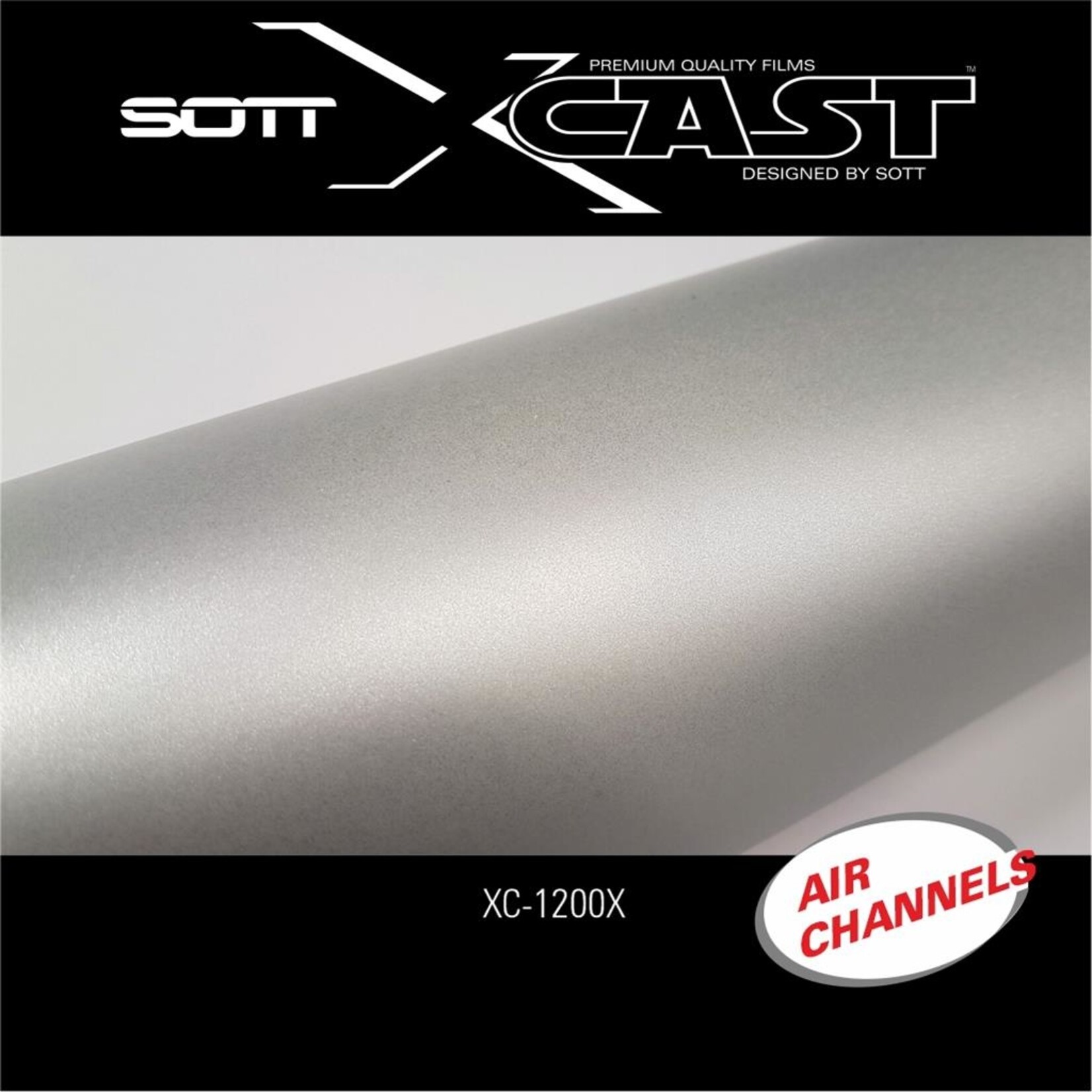 SOTT® Glasdekor Folie X-Cast Etched Glass AirScape 122cm XC-1200X-122