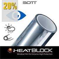 thumb-Fensterfolie HeatBlock Silver 20 AUßENANW. -152cm-1