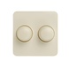Dual dimmer button cream suitable for Berker M2 Dual dimmer button cream suitable for Berker M2