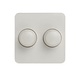 Dual dimmer button white, suitable for Berker M2 Dual dimmer button white, suitable for Berker M2