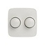 Busch Jaeger Double Dimmer Knob with Insert – Busch-Jaeger Reflex SI Series – Alpine white