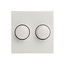 GIRA Bouton de gradation double avec plaque intermédiaire – Gira Standard 55 série – Blanc