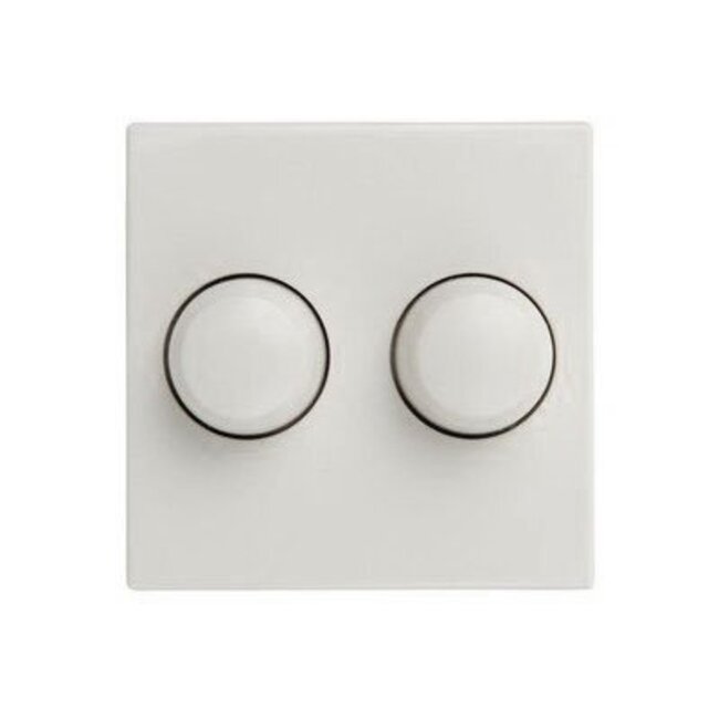 Double bouton variateur Merten M-Smart | Blanc