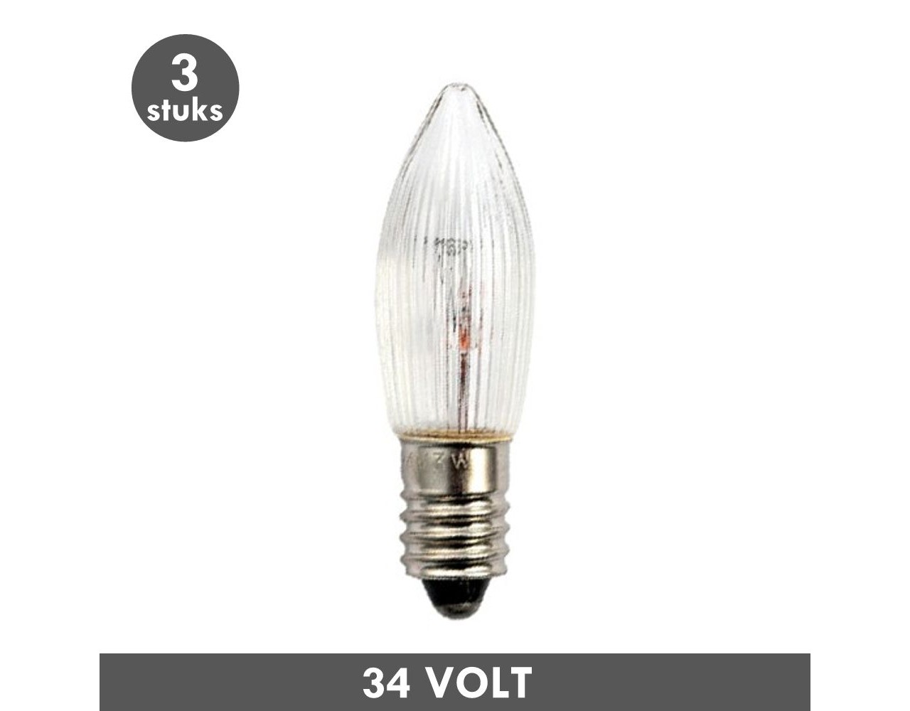 Kerstlampjes 34 Volt 3 Watt