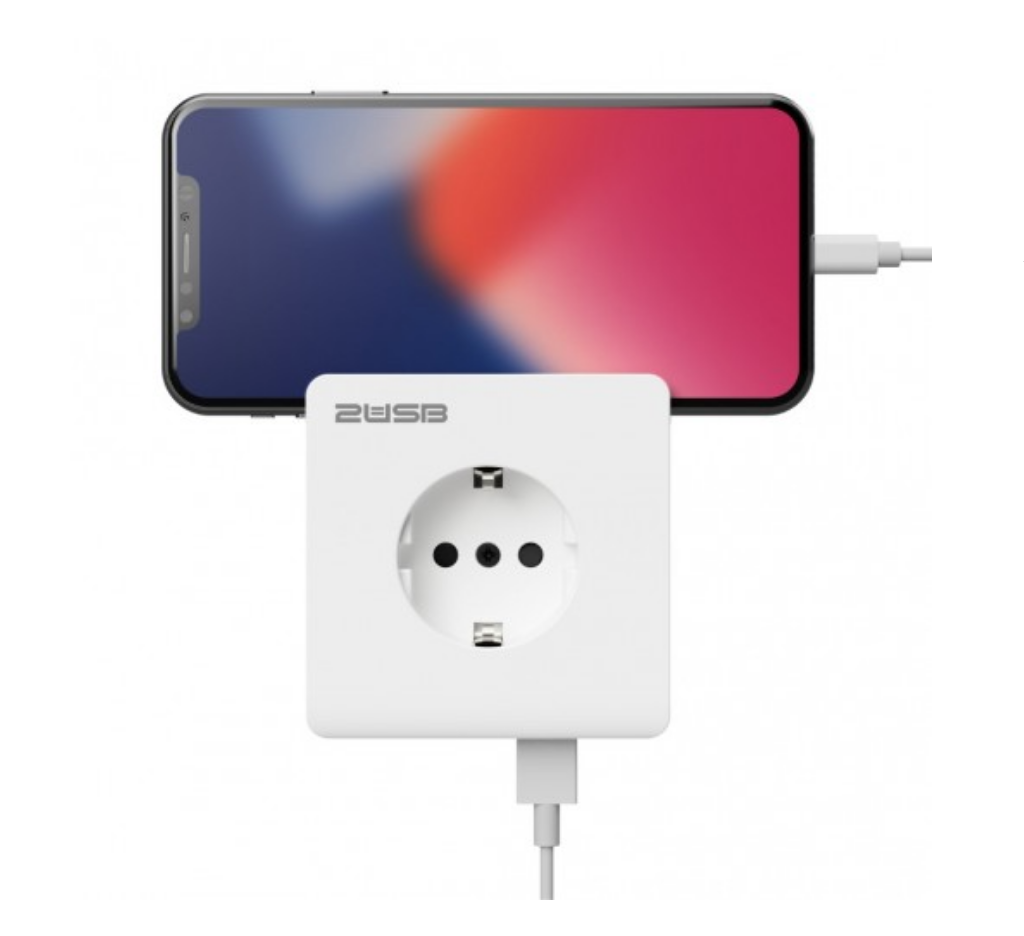 USB prise murale pour téléphone charge Double Port – Grandado