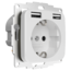 Socket with USB inCharge PRO SI | White