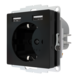 2USB Steckdose mit USB inCharge PRO 55 | Tiefschwarz 2USB Steckdose mit USB inCharge PRO 55 | Tiefschwarz