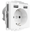 Socket with USB inCharge PRO 55 | Matt White