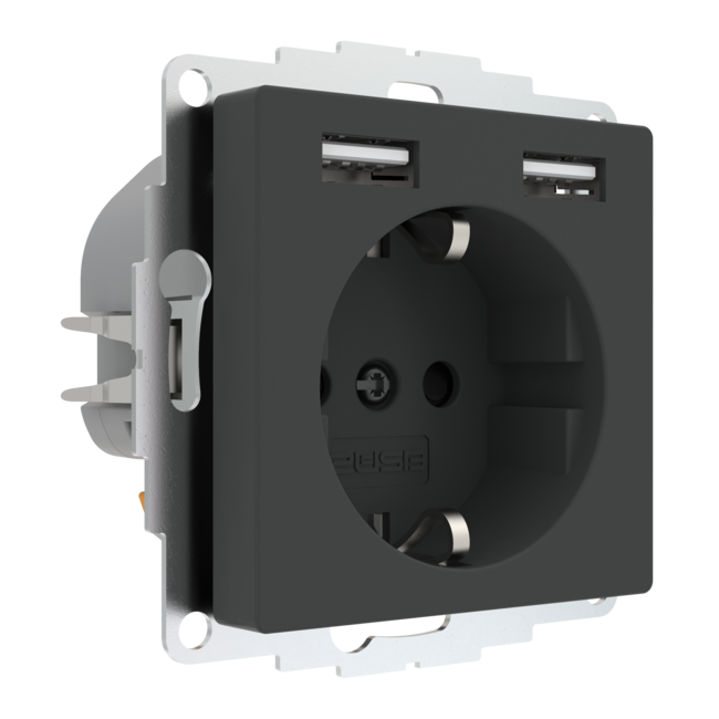 Prise Avec USB inCharge PRO 55 | Anthracite